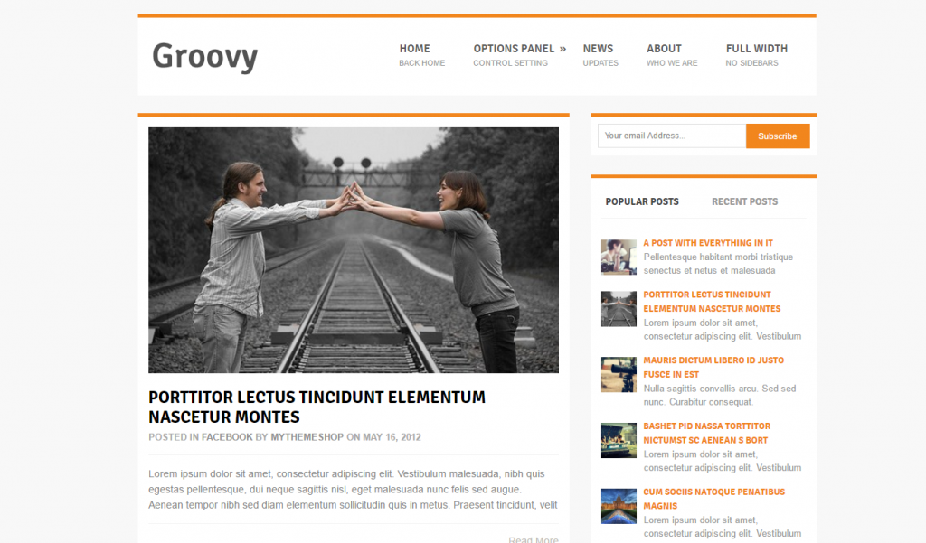 Groovy WordPress Theme